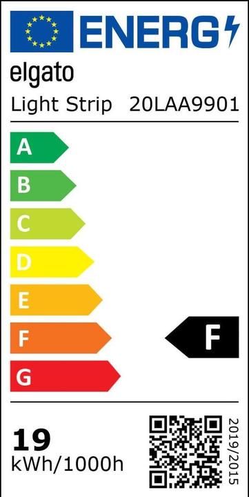 Energie-Label Elgato Wifi LED Light Strip (Mehrfarbig, 200 cm, Indoor)