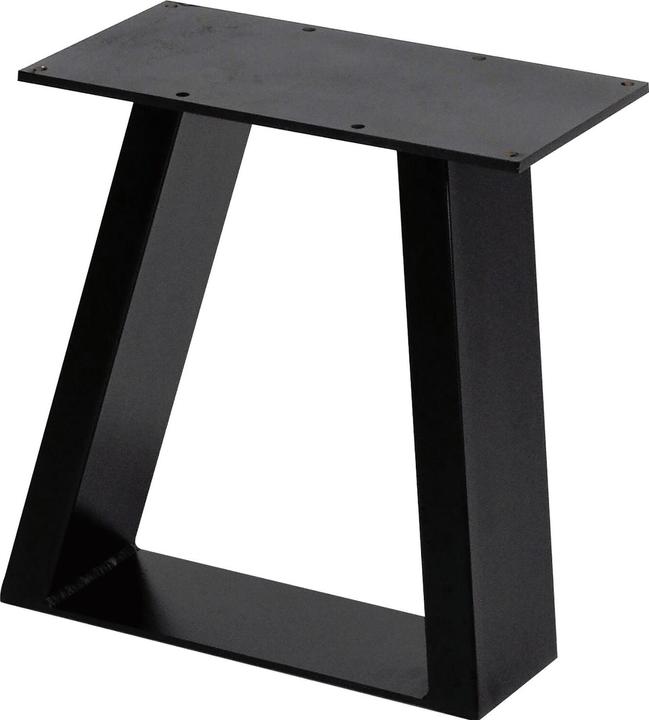 Simausrom Bench runner trapezoidal steel black lacquered