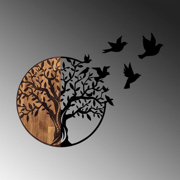Produktbild Wallxpert Birds Tree (92 x 71 cm)
