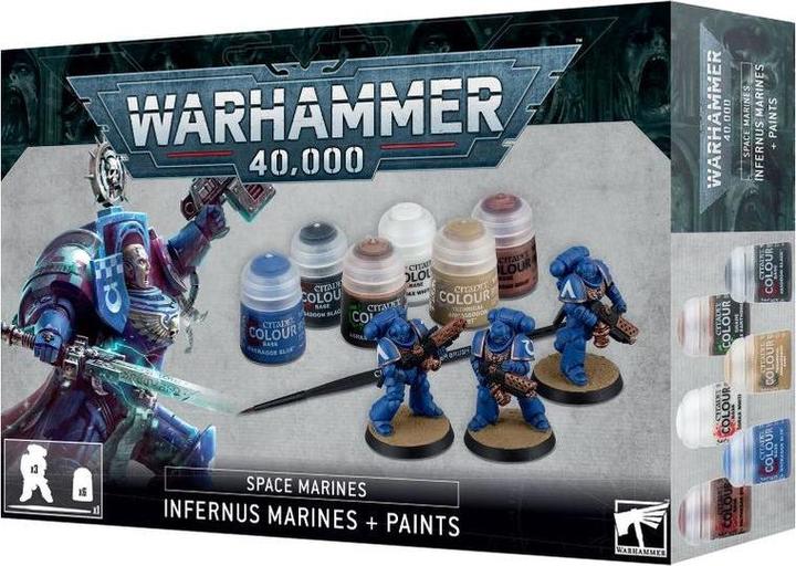 Immagine prodotto Games Workshop Warhammer 40k - Set di vernici Citadel Space Marines Inferno (Materiale sintetico)