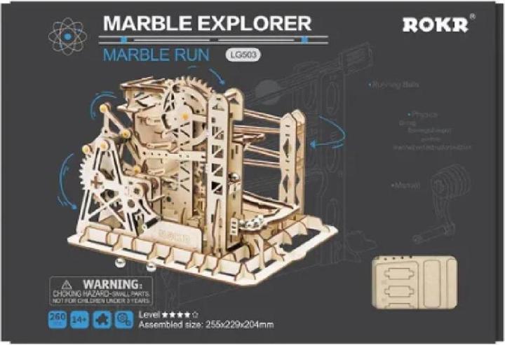 Actual product image Rokr Wooden marble run kit : Explorer (260 pieces)
