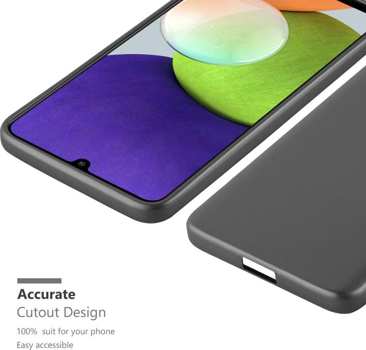 Actual product image Cadorabo TPU Matt Metallic Sleeve (Samsung Galaxy M22, Samsung Galaxy A22, Samsung Galaxy A32)