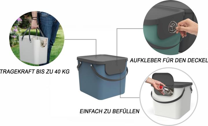 Image du produit Rotho Lot de 3 systèmes de recyclage (120 l)