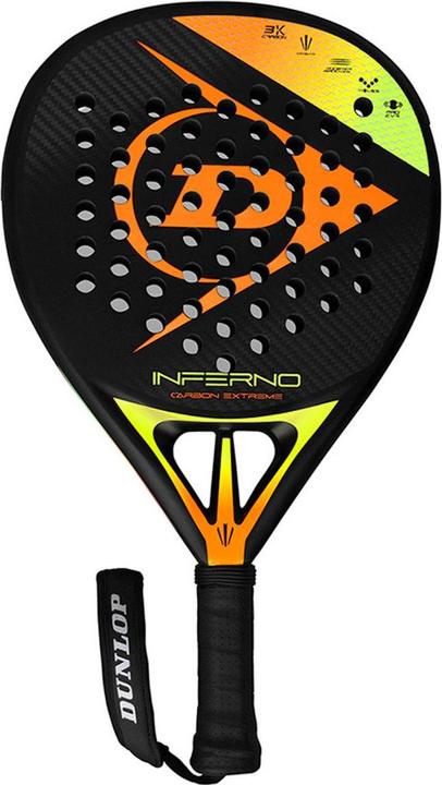 Image du produit Dunlop Raquette de padel INFERNO CARBON EXTREME 365g Hybrid PRO-EVA profesionalams black/yellow/or