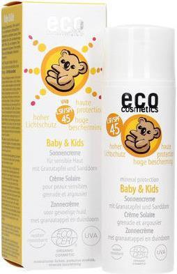 Eco Cosmetics Baby & Kids Sonnencreme Mit Granatapfel Und Sanddorn (Sonnencreme, SPF 45, 50 ml)