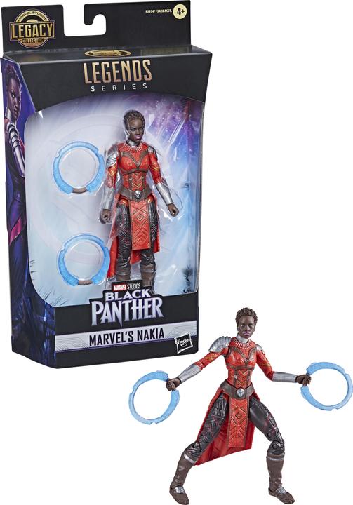 Actual product image Hasbro Marvel Legends Series Black Panther Legacy Collection Marvel's Nakia, 15 cm tall action figure for p