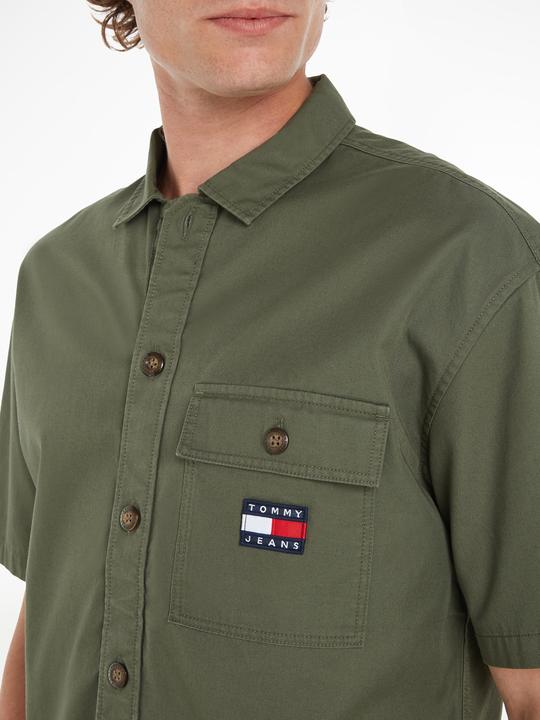 Produktbild Tommy Hilfiger Tommy Jeans Classic Solid Overshirt Kurzarmhemd - 86449 (M)