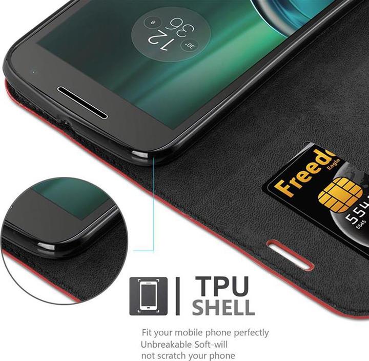 Actual product image Cadorabo Book Invisible Magnet Cover (Motorola Moto G4 Plus, Motorola Moto G4)