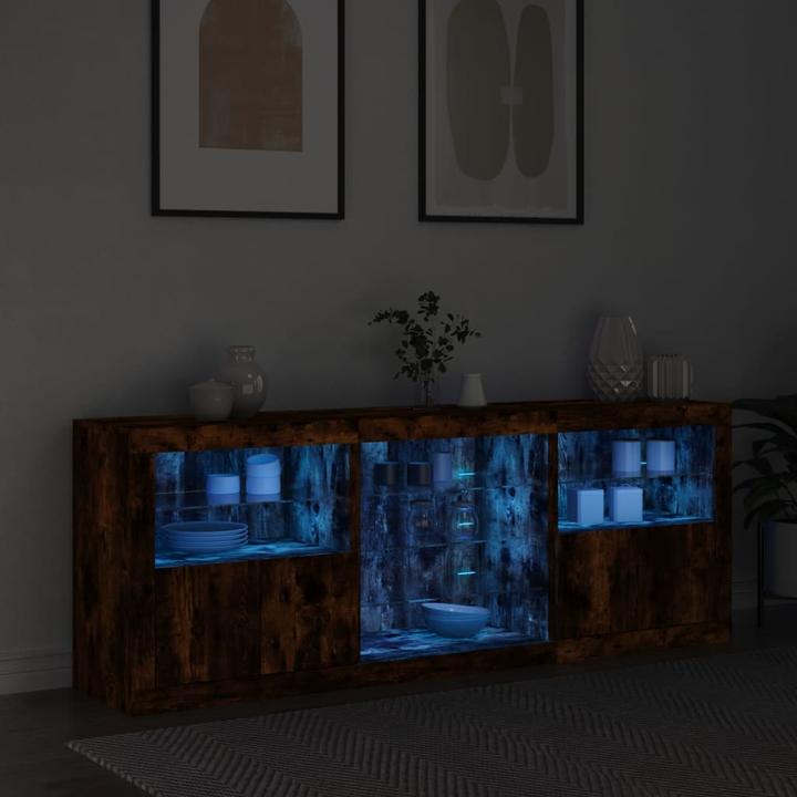Produktbild VidaXL Sideboard mit LED-Leuchten (181.5 x 37 x 67 cm)