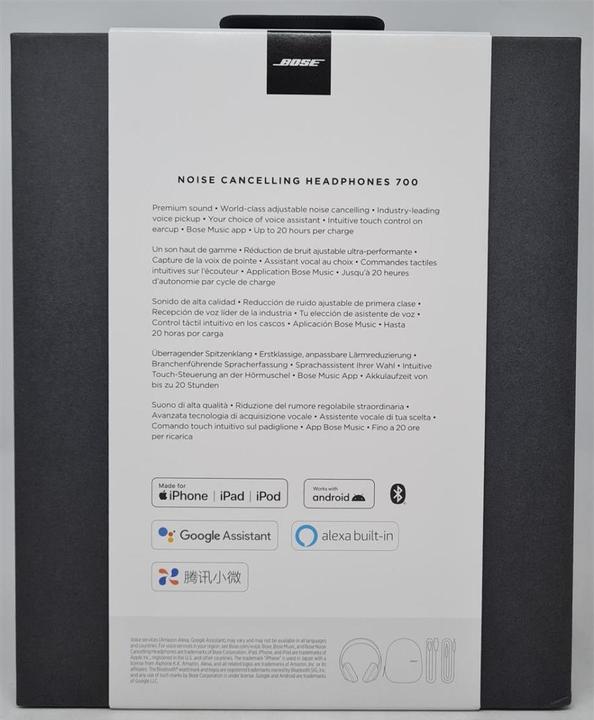 Actual product image Bose Headphones 700 (ANC, 20 h, Wireless)