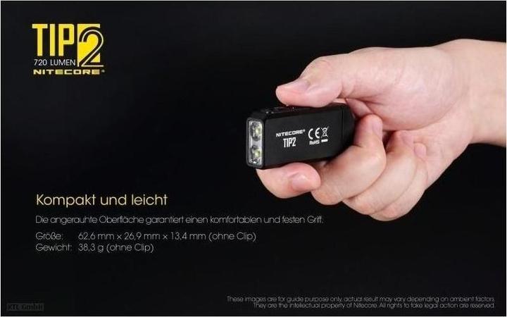 Actual product image Nitecore TIP 2 - 720 lumen (6.20 cm, 720 lm)