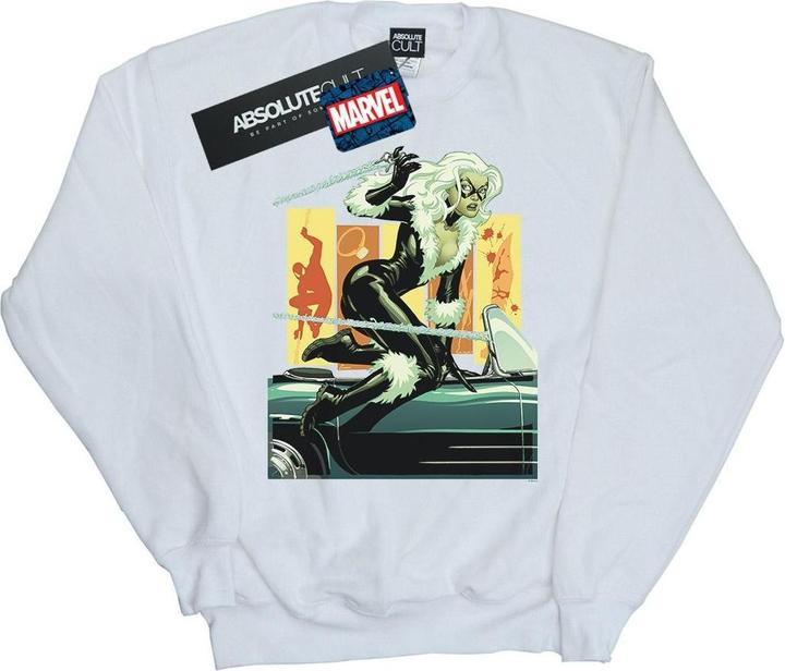 Black Cat Car Sweatshirt (M)