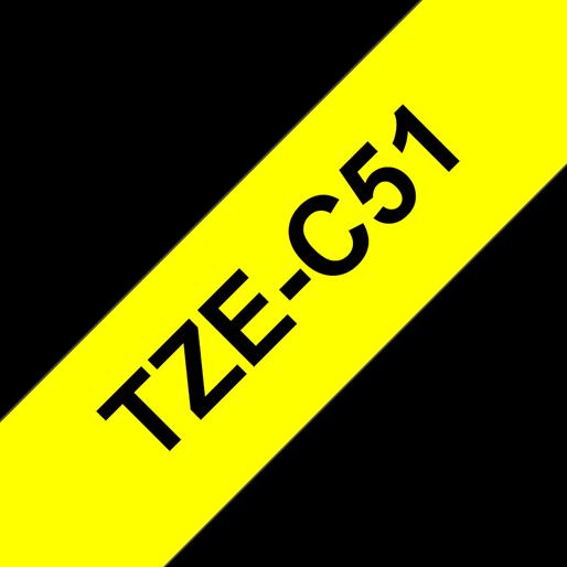 Produktbild Brother Tze-C51 (2.40 cm, Schwarz)