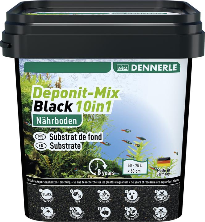 Produktbild Dennerle DeponitMix Black 10in1, 2.4kg (Aquarium Dünger)