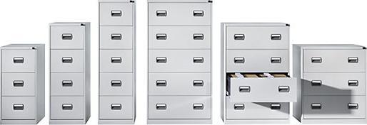 Actual product image eurokraft basic suspension file cabinet (46.5 x 61.5 x 159.5 cm)