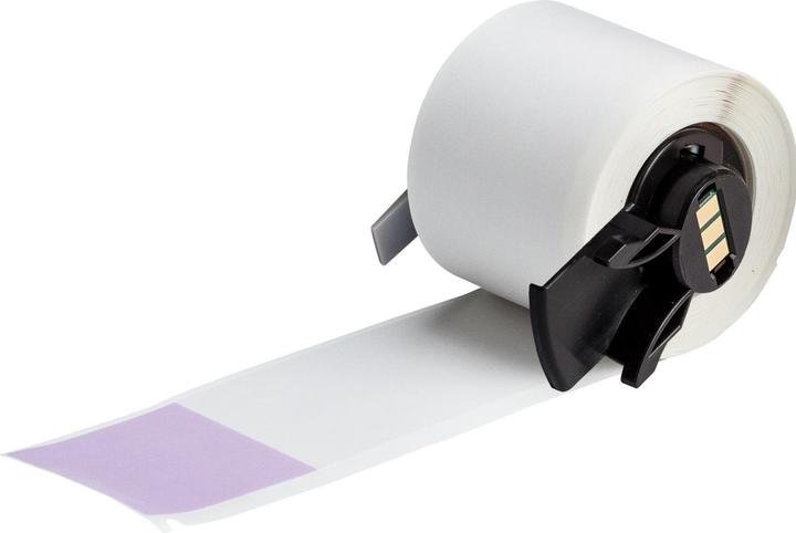Image du produit Brady M6-34-427-PL, vinyle, auto-adhésif, violet/transparent, mat, 38.10 x 38.10(152.40) mm