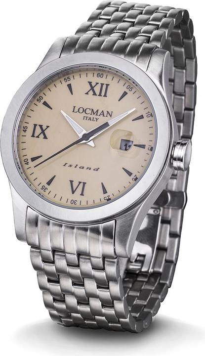Immagine prodotto Locman Orologio da uomo Islanda Beige Ref. 0614A04 (Orologio da polso analogico, 40 mm)