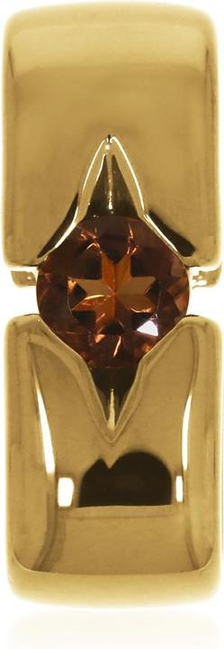 Actual product image Xen Pendant with 5 mm smoky quartz approx. 0.50 ct. yellow gold plated (925 Sterling silver)