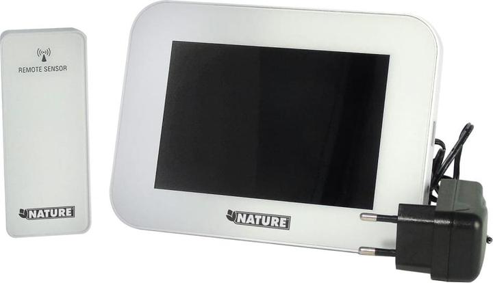 Actual product image Nature Weather Station Digital H 12.5x17.5x2.5 cm White Barometer Hygrometer