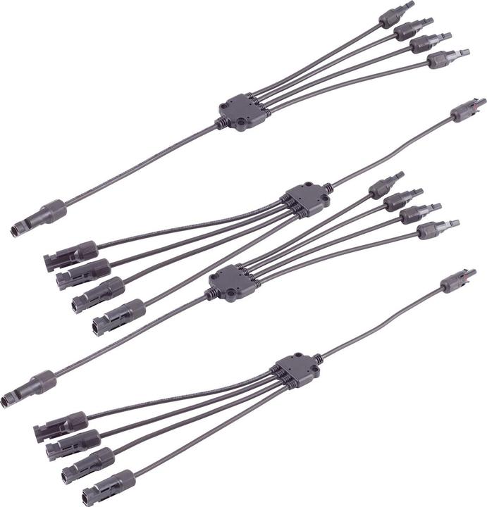 S-Impuls PV4 T-Adapterkabel, 4mm², 4/1, (paar), 2er-Set