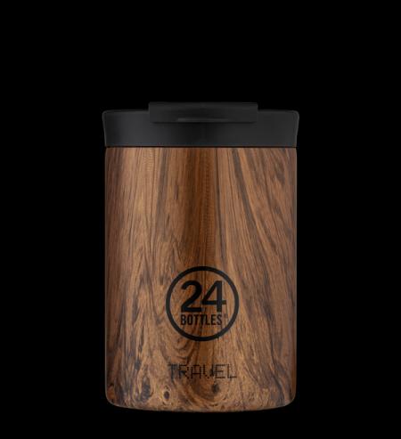 Actual product image 24 Bottles Thermo mug Travel Tumbler 0.35 l Sequoia Wood