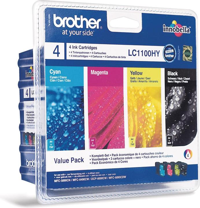 Image du produit Brother LC-1100HYVAL Value Pack (M, CF, C, Y)