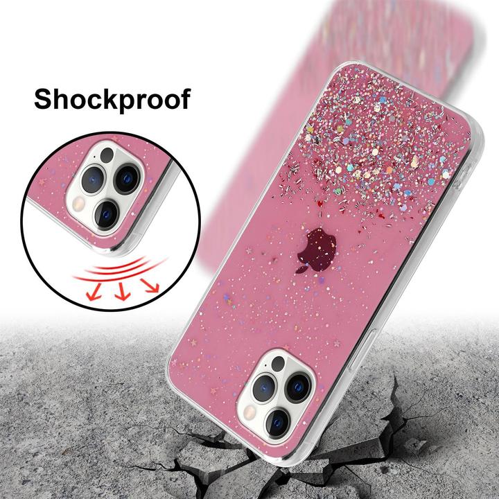 Actual product image Cadorabo TPU cover sparkling glitter (Apple iPhone 12, Realme 12 Pro+)