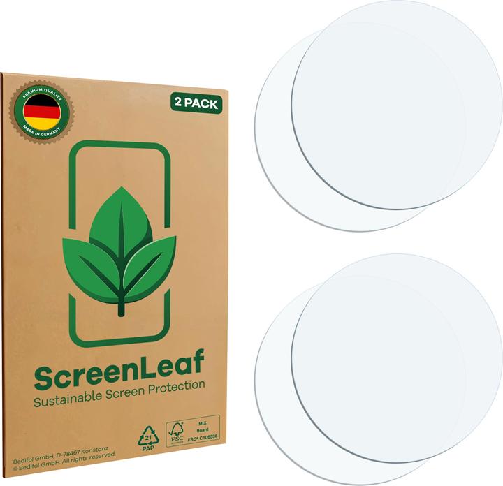 Productafbeelding ScreenLeaf Schutzfolie nachhaltiger Displayschutz Display Schutz Folie Klar Transparent (2 Stuk, Motorola Moto G24 voeding)