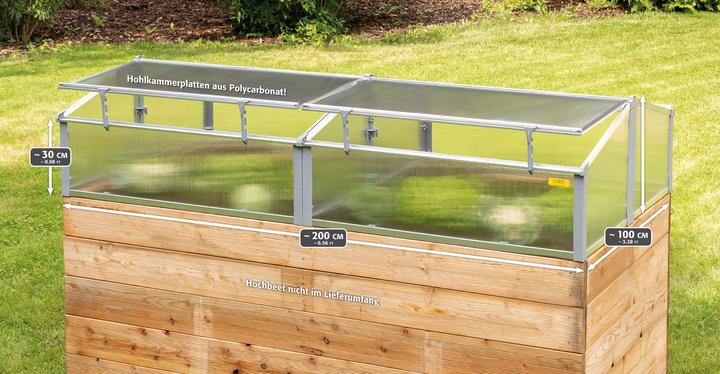 Actual product image Juwel Thermo Cold Frame 200 / Thermo House / Greenhouse for Raised Bed 2x1m - 20443