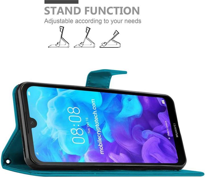 Actual product image Cadorabo Flower Book Cover (Huawei Y6 Pro)