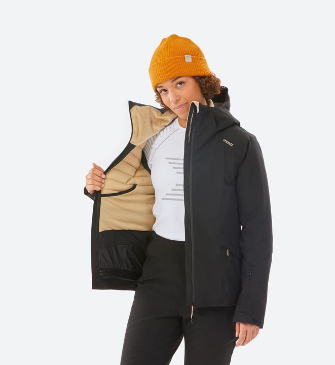 Actual product image Wedze Ladies ski jacket warm 500 black (XXS)