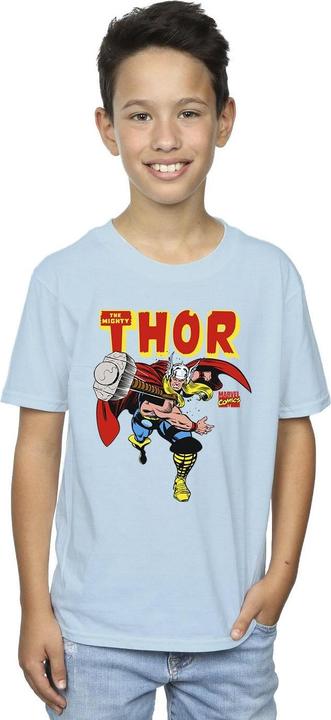 Actual product image Marvel Boys Thor Hammer Throw T-Shirt (140, 146)