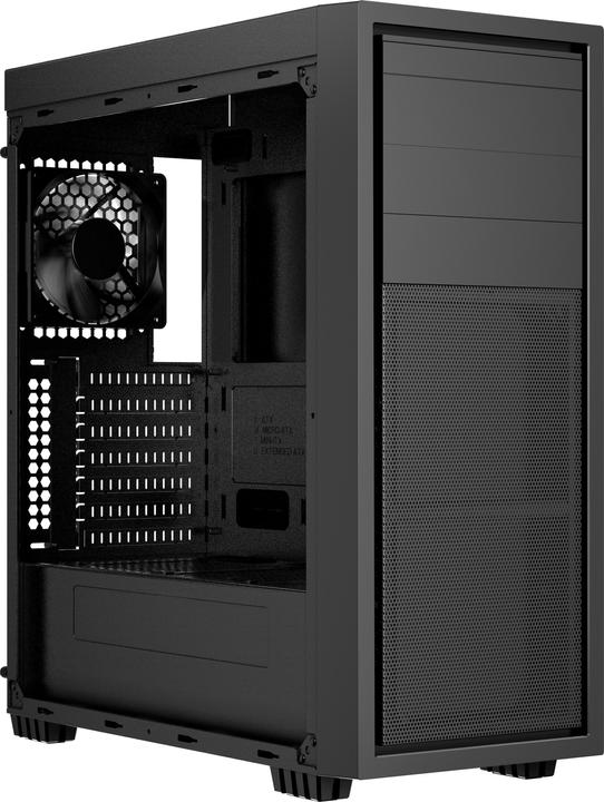 Actual product image Gembird Computer Case Fornax K500 black (ITX, ATX, Mini-ATX)