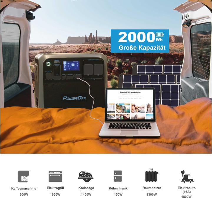 Produktbild Bluetti PowerOak AC200P (2000 Wh, 27.50 kg)
