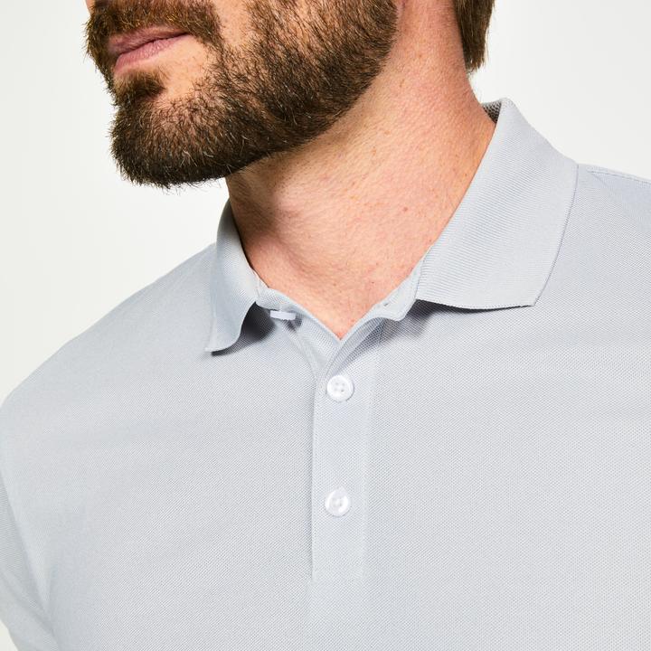 Produktbild Inesis Men's golf short-sleeved polo shirt - WW500 pearl grey (S)