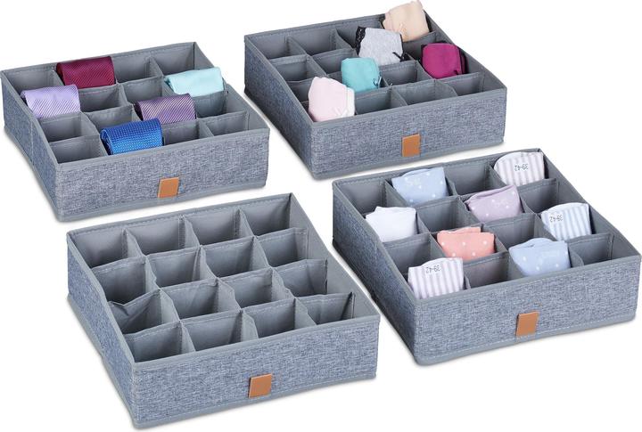 Immagine prodotto Relaxdays Organizzatore di biancheria intima (29 x 29 x 9 cm, 7.57 l)