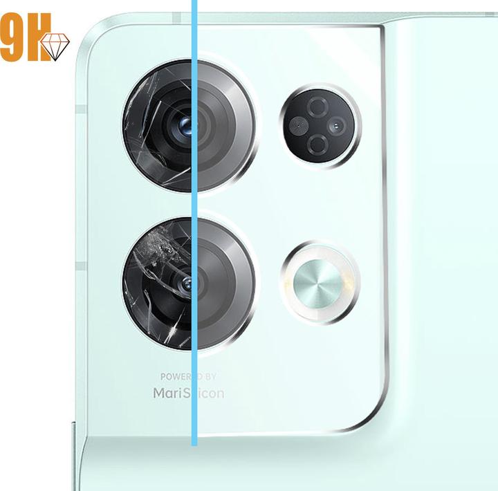 Actual product image Avizar Rear camera film, camera protection film (1 Piece, Oppo Reno 8 Pro 5G)