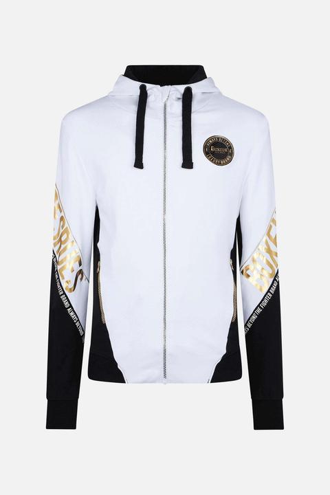 Boxeur des Rues Letter Printed Hooded Full Zip (M)
