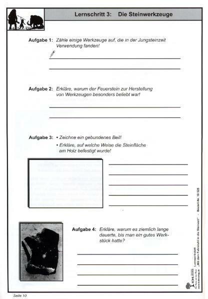Valori nutrizionali e ingredienti Lernwerkstatt - Mit dem Fahrstuhl in die Steinzeit (Tedesco, KOHL VERLAG L'editore con l'albero, 2004)