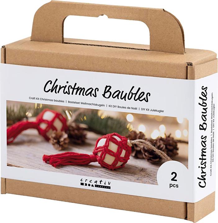Actual product image Creativ Company Craft Set Christmas Balls Macrame