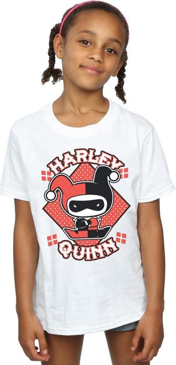 Immagine prodotto Harley Quinn T-shirt coton Chibi pour fille (140, 146)