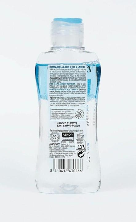 Actual product image Babaria Ojos Desmaquillante 100ml (Make-up remover, 100 ml)