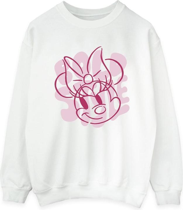 Actual product image Disney Womens/Ladies Minnie Mouse Bold Style Sweatshirt (L)