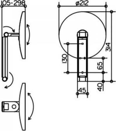 Produktbild Keuco Kosmetikspiegel iLook move d= 212mm nbel vc