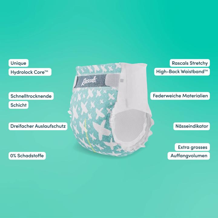 Actual product image Rascals Premium nappies (Size 4, Monthly box, 148 Piece)