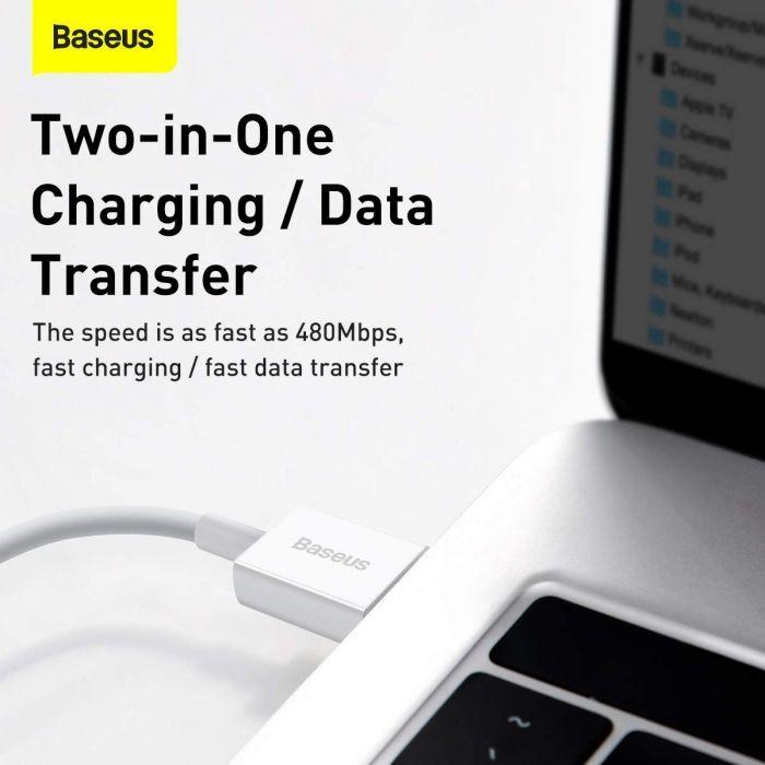 Actual product image Baseus USB Type A - Lightning (1 m, USB 2.0)