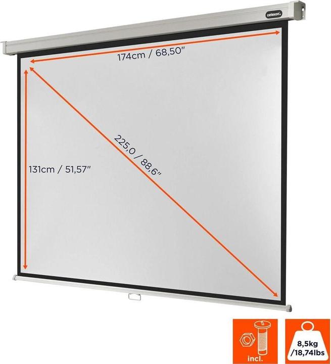 Actual product image Celexon Rollo Professional, Canvas, 4:3 (88.58", 4:3)