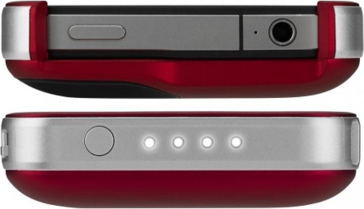 Productafbeelding mophie Juice Pack Air oplaadbare iPhone 4/4S hoes rood (PRODUCT) ROOD (Apple iPhone 4, LG G4s)