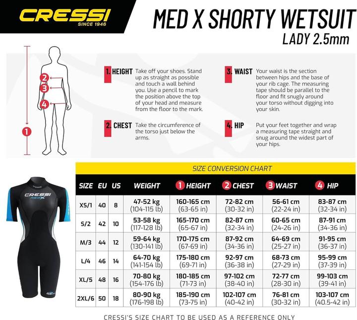 Immagine prodotto Cressi Med X (2,5 mm, XXL)