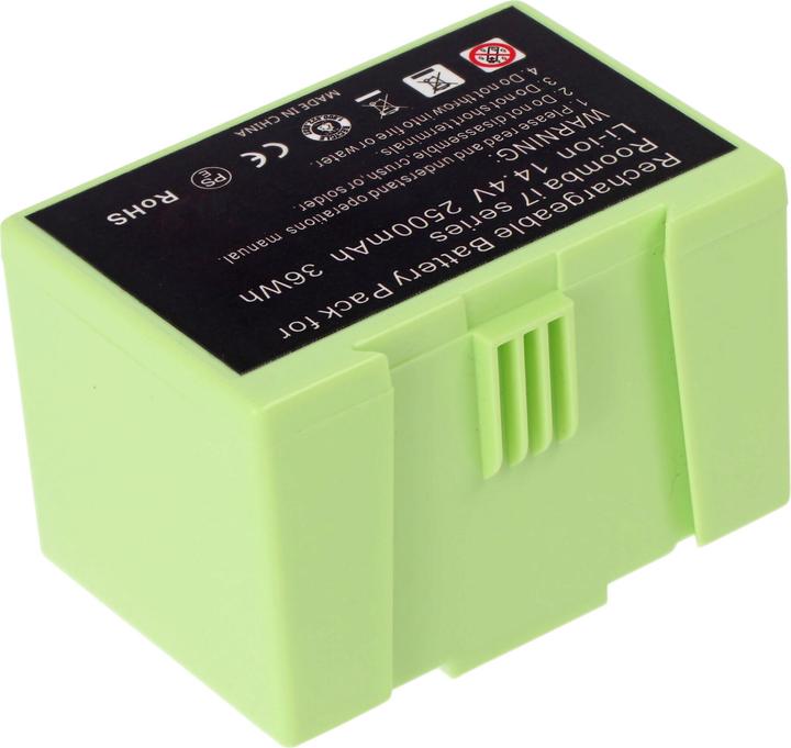 Image du produit AccuCell Batterie compatible avec iRobot Roomba e5, i7 Li-Ion 14,4V 2500mAh 36Wh